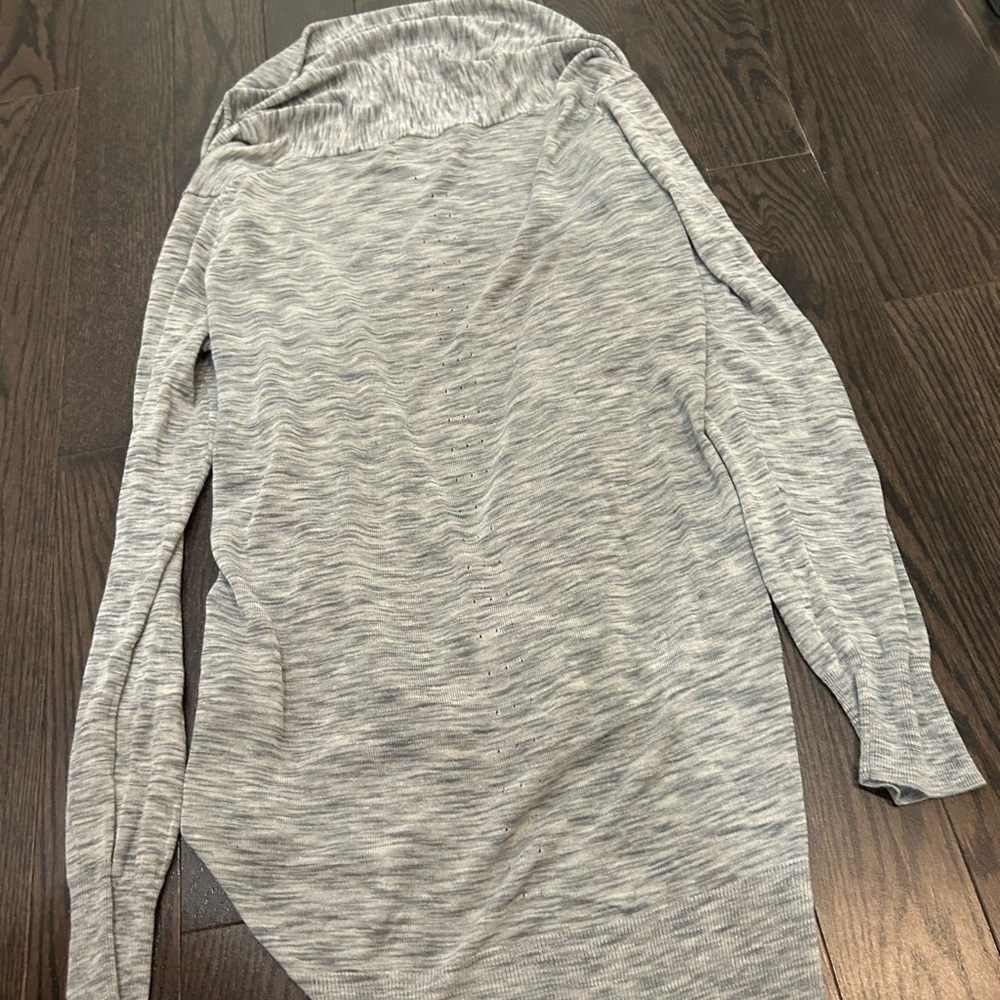 Wilfred Light Gray Open Front Cardigan - Picture 5 of 5